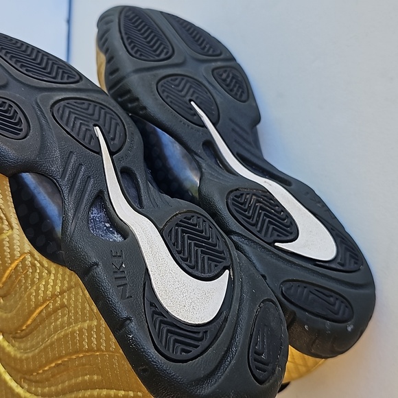 NIKE LITTLE POSITE PRO MID METALLIC GOLD/ SIZE 6Y - Picture 4 of 7